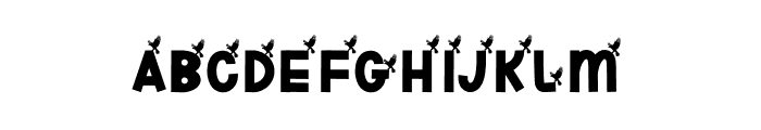 Bird Eagle Font UPPERCASE