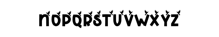 Bird Eagle Font UPPERCASE