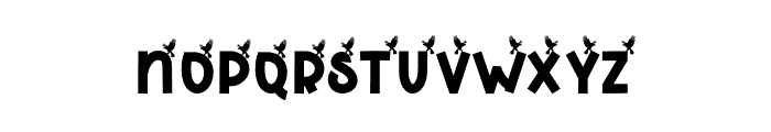 Bird Eagle Font LOWERCASE