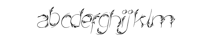 Bird Feather Italic Font LOWERCASE