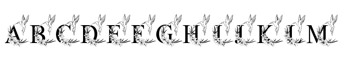 Bird Lily Flower Font LOWERCASE