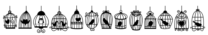 Birdcage Font UPPERCASE