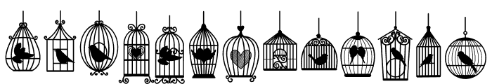 Birdcage Font UPPERCASE