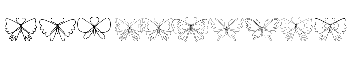 Birds and Butterflies font Reg Font OTHER CHARS