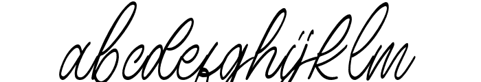 BirdspringSignature-Regular Font LOWERCASE