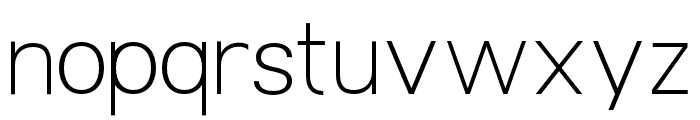 Birken Nue Thin Font LOWERCASE