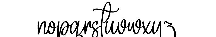 Birmigham Signature Font LOWERCASE