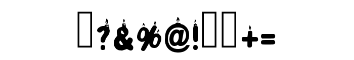 Birthday Candle Regular Font OTHER CHARS