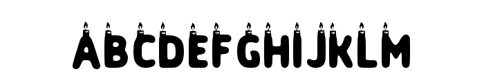 Birthday Candle Regular Font LOWERCASE