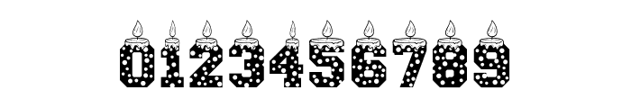 Birthday Candles Font OTHER CHARS