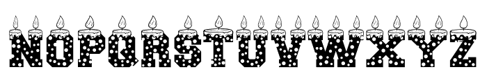 Birthday Candles Font UPPERCASE