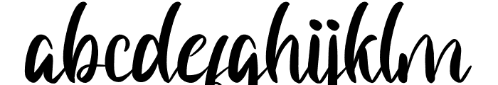 Birthday Present Font LOWERCASE