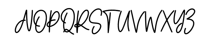 Birthday Signature Regular Font UPPERCASE