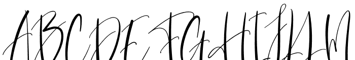 Birthday Signature Font UPPERCASE