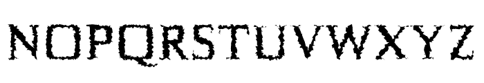 Birtle-Distorted Font UPPERCASE