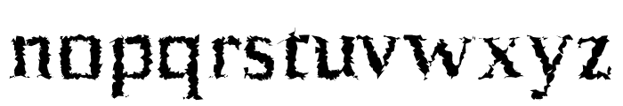 Birtle-Distorted Font LOWERCASE