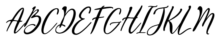 BishailScript-Italic Font UPPERCASE