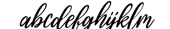 BishailScript-Italic Font LOWERCASE