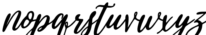 BishailScript-Italic Font LOWERCASE