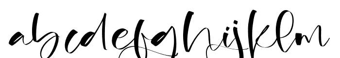 Bistania Mayneli Font LOWERCASE