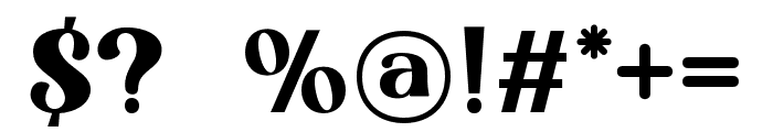 Bistro-Regular Font OTHER CHARS