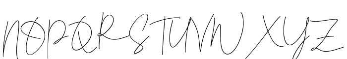 BistyeSignature-Regular Font UPPERCASE