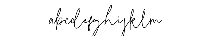 BistyeSignature-Regular Font LOWERCASE