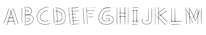 Bit Flakey Regular Font UPPERCASE
