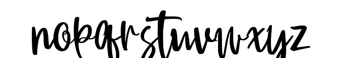 BithonBrushClean Font LOWERCASE