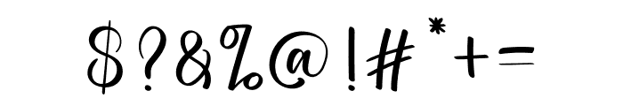 Bitter Signature Font OTHER CHARS