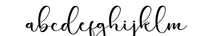 Bitter Signature Font LOWERCASE