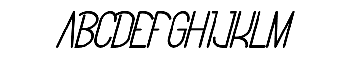 Bitter Space Italic Font UPPERCASE