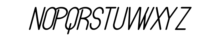 Bitter Space Italic Font LOWERCASE