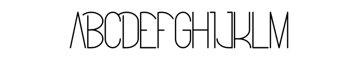 Bitter Space Light Font UPPERCASE