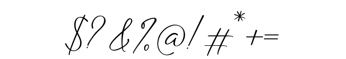 Bitterlove Signature Font OTHER CHARS