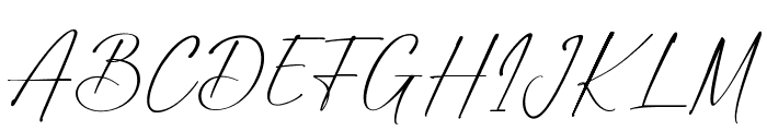 Bitterlove Signature Font UPPERCASE