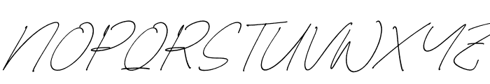 Bitterslide Evelwhite Italic Font UPPERCASE