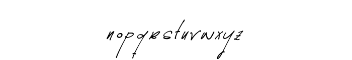 Bitterslide Evelwhite Italic Font LOWERCASE