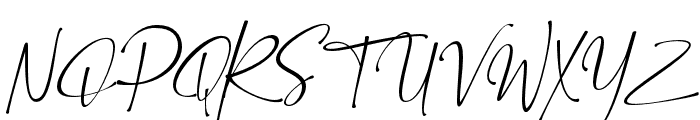 Bittersoni-Italic Font UPPERCASE