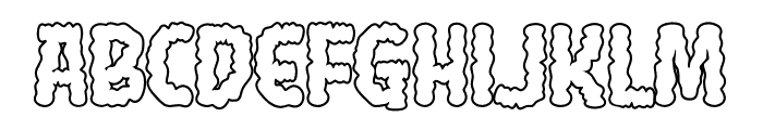 Blacem-Outline Font UPPERCASE