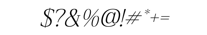 Blacindy Italic Font OTHER CHARS
