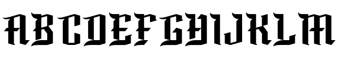 Black Baron Gothic Font UPPERCASE