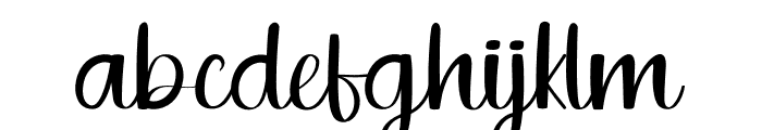 Black Beautiful Font LOWERCASE