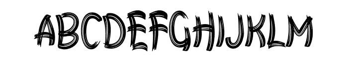 Black Bholed Font LOWERCASE