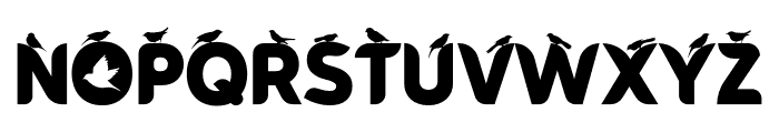 Black Bird Font UPPERCASE