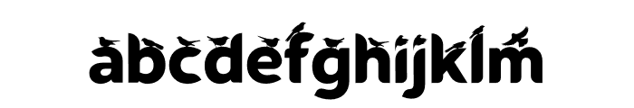 Black Bird Font LOWERCASE