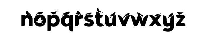 Black Bird Font LOWERCASE