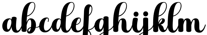 Black Boho Regular Font LOWERCASE