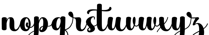 Black Boho Regular Font LOWERCASE