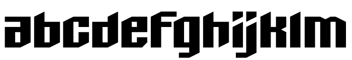 Black Boxer Font LOWERCASE